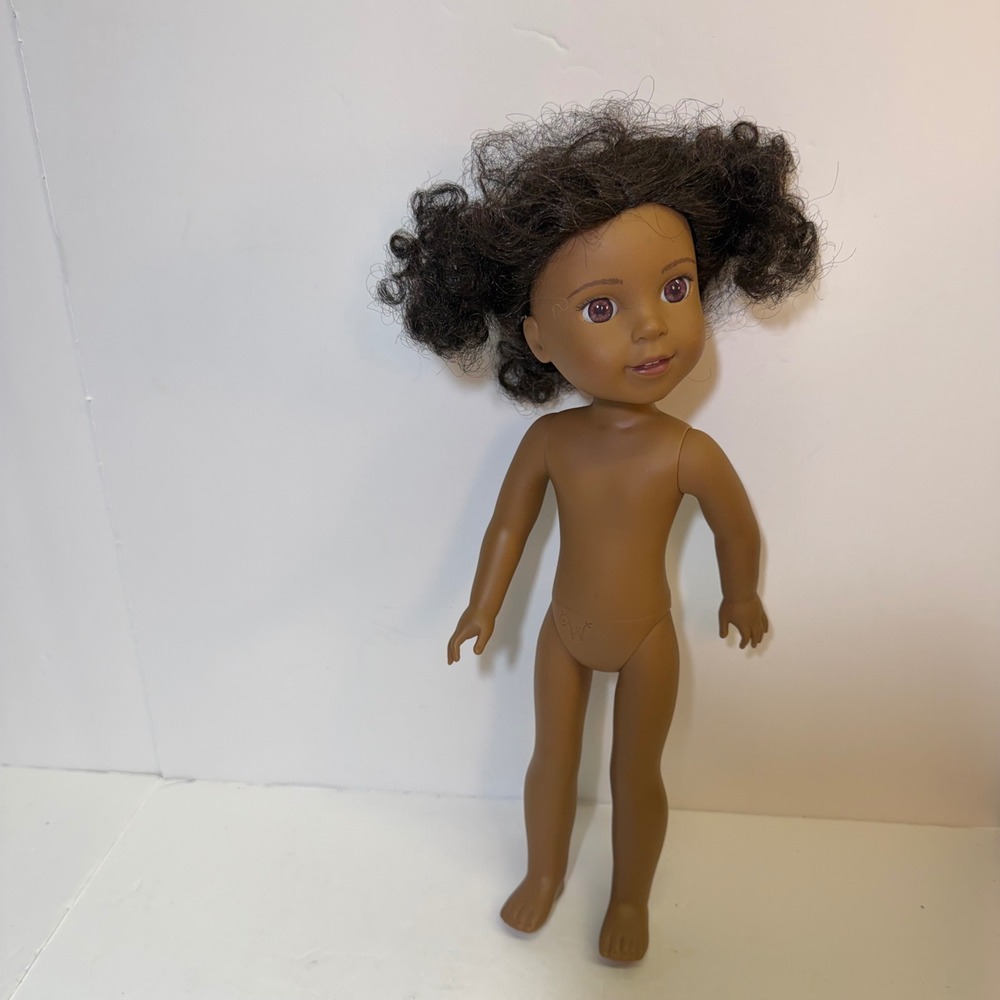 American Girl WellieWishers Kendall Doll 14.5 inch Brown Eyes Curly Black Hair